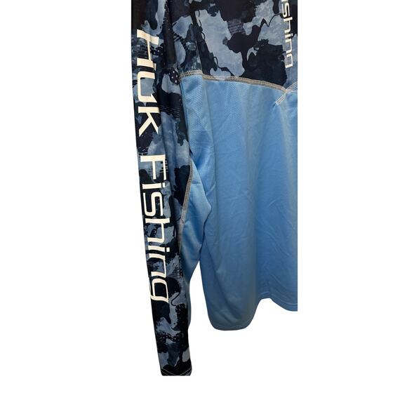 HUK Performance Long Sleeve Fishing Shirt 50+ UPF SZ Medium - Picture 4 of 4
